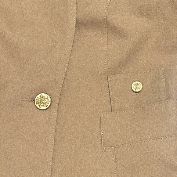 Smythe Classic Duchess Blazer in Camel Brown Wool Women’s 8 - Picture 6 of 9